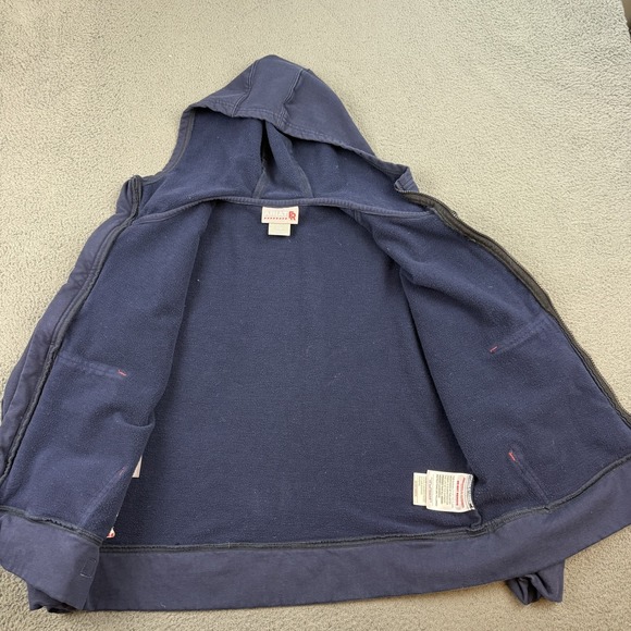 Ariat FR Hoodie Mens Large Navy Blue Flame Resistant Full Zip CAT 2 Workwear - Picture 5 of 12